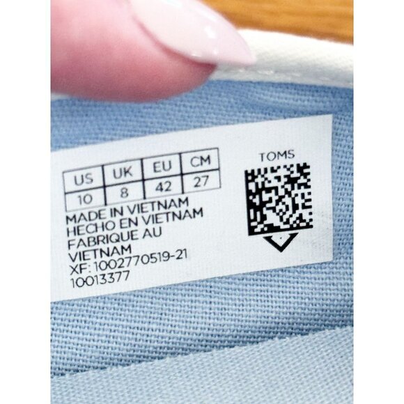 TOMS Women's Heritage Canvas Clemente Slip-On Topanga Collection Shoes sz(10) - Picture 10 of 11